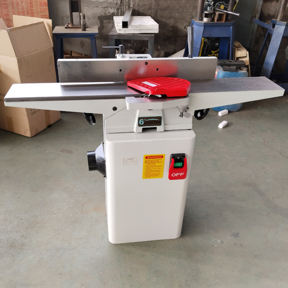 Bench Plane Jointer - 6インチ木工ジョインター機械表面プレーナーベンチ木工調整可能なフェンスフラットプレーニングツール鋳鉄テーブル