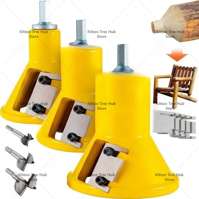 Woodworking Workshop - 3サイズのテノンカッターセット 1インチ/25.4mm 1.5インチ/38mm 2インチ/50.8mm 木工用テノン切断用プロ仕様工具