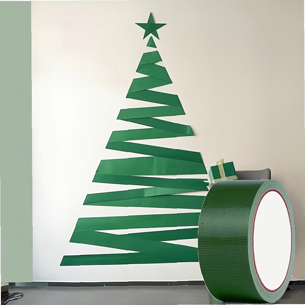 Woodworking Xmas Decorations - クリスマス装飾テープ - ホリデーパーティーの装飾、ギフトラッピング、クリスマスシーンのセットアップ、お祝いのクラフト用粘着テープ