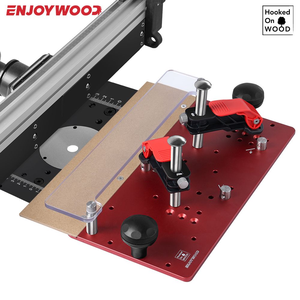 Woodworking Work Table - Enjoywood-キャビネットのドアジョイント用の木工レールガイド、ルーター、テーブルレール、引き出し用の安全コーピングスレッド、安全