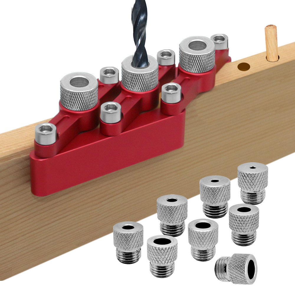 Furniture And Woodworking - 木工用セルフセンタリングテノン治具 3-10mm 3-in-1 90度ストレート穴あけポジショナー、パネル家具DIY