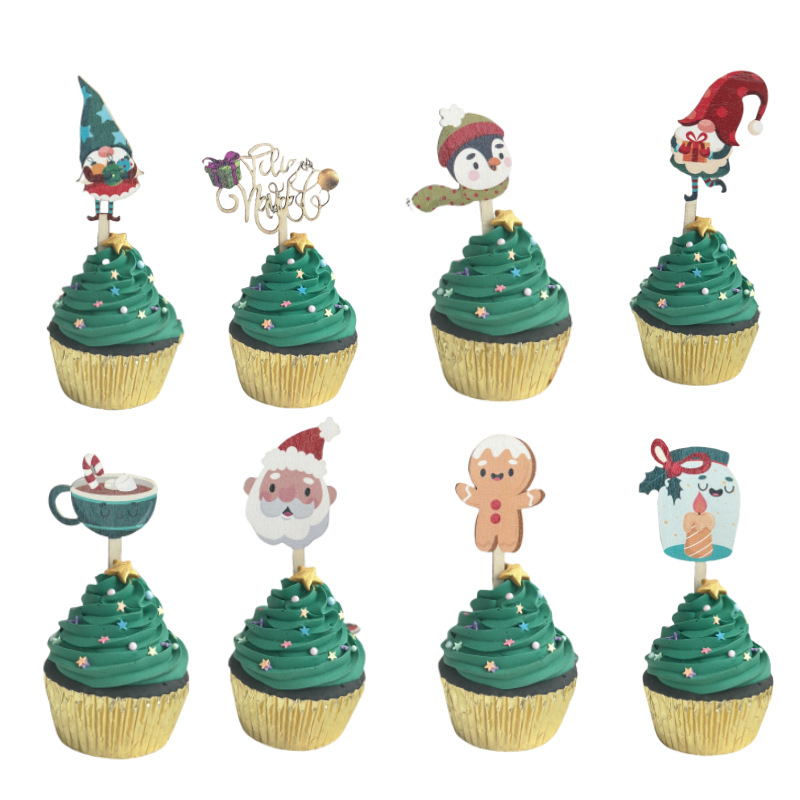 スペインの祝祭用プリント木製ケーキトッパー、ヒスパニックのク - Woodworking Xmas Decorations のレビューと価格