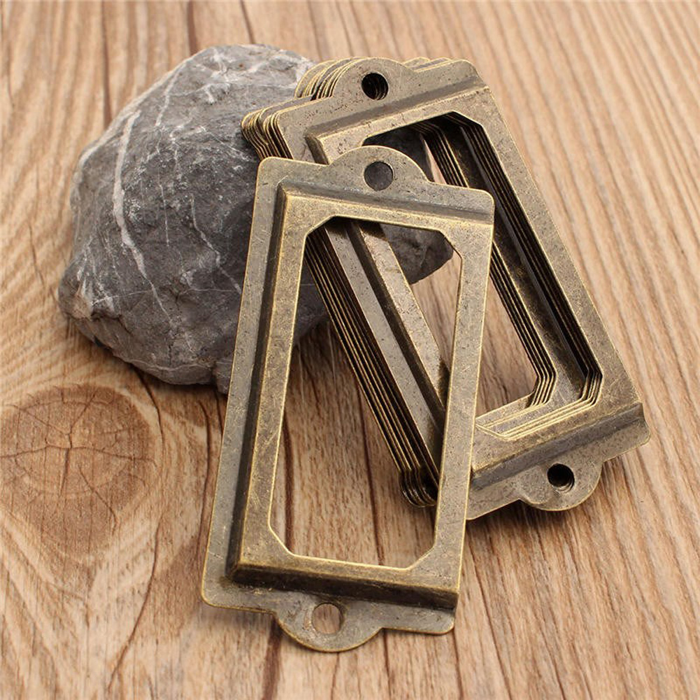 12個入り ファイル名札ホルダー アンティーク真鍮製 名刺ホ - Woodworking Names のレビューと価格