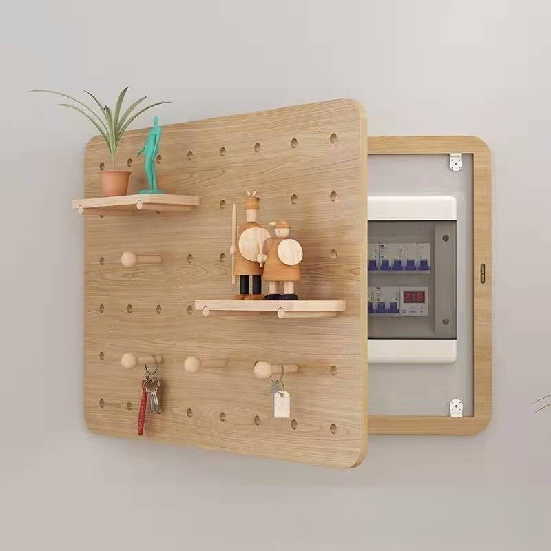 無垢材ペグボード電気ボックスカバー壁飾りオーガナイザーシェル - Woodworking Zone のレビューと価格
