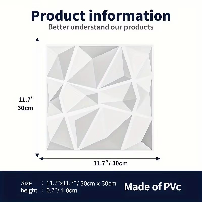 30 × 30 センチメートル 3d アート装飾 3D 壁パ - Woodworking Zone のレビューと価格
