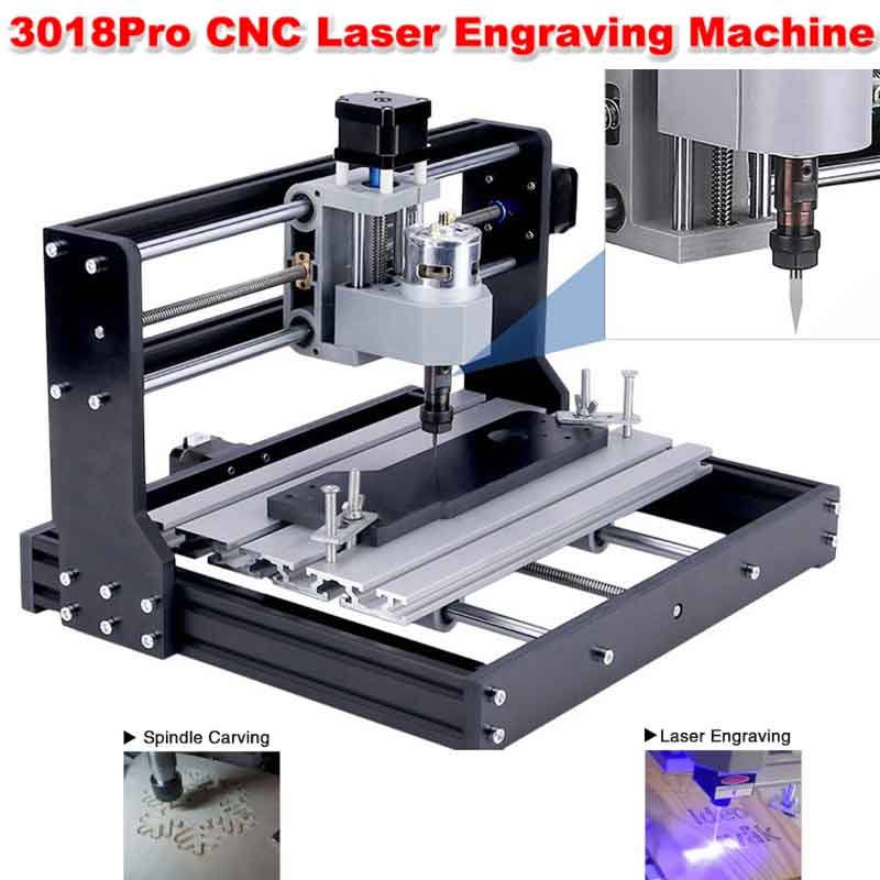 CNC 3018Pro 木工彫刻機 15W 20W レーザー - Woodworking Machinery のレビューと価格