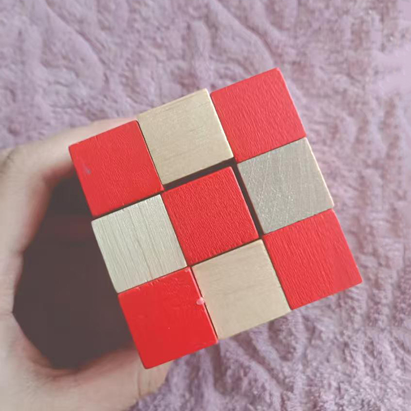 木製スネークキューブパズル IQ ロジックトレーニング頭の体 - Woodworking Kids Toys のレビューと価格