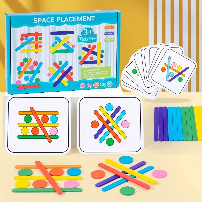 子供レインボースティック思考パズル木製 DIY アイスクリー - Woodworking Kids Toys のレビューと価格