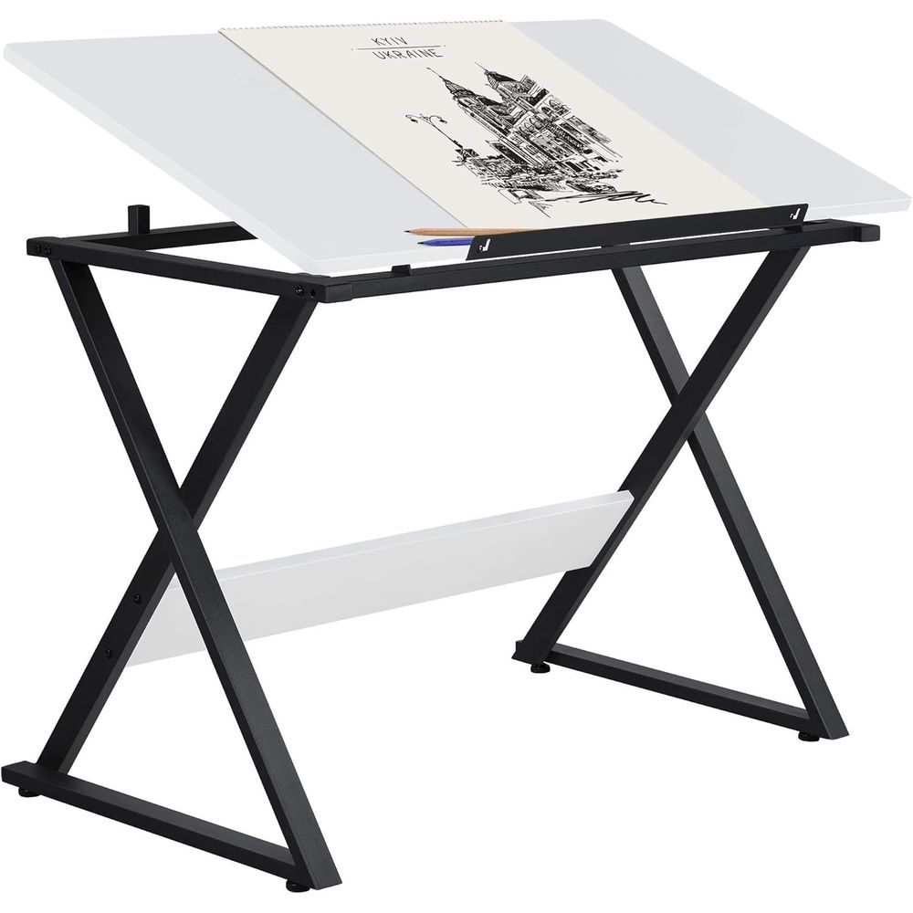 ドレーティングテーブルまたはアーティスト用アートデスク、絵画 - Woodworking Work Table のレビューと価格