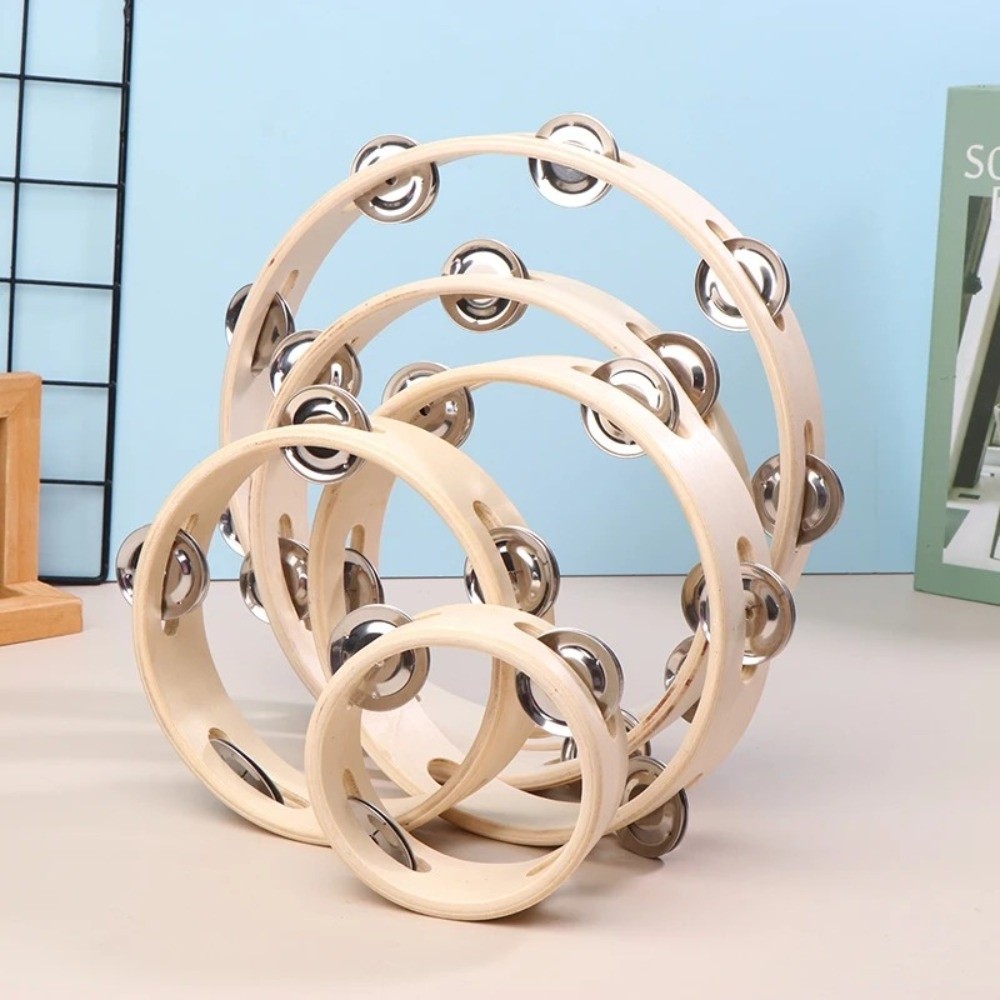 新しい4/6/7/8/10インチハンドドラム木製リングオルフ - Woodworking Kids Toys のレビューと価格