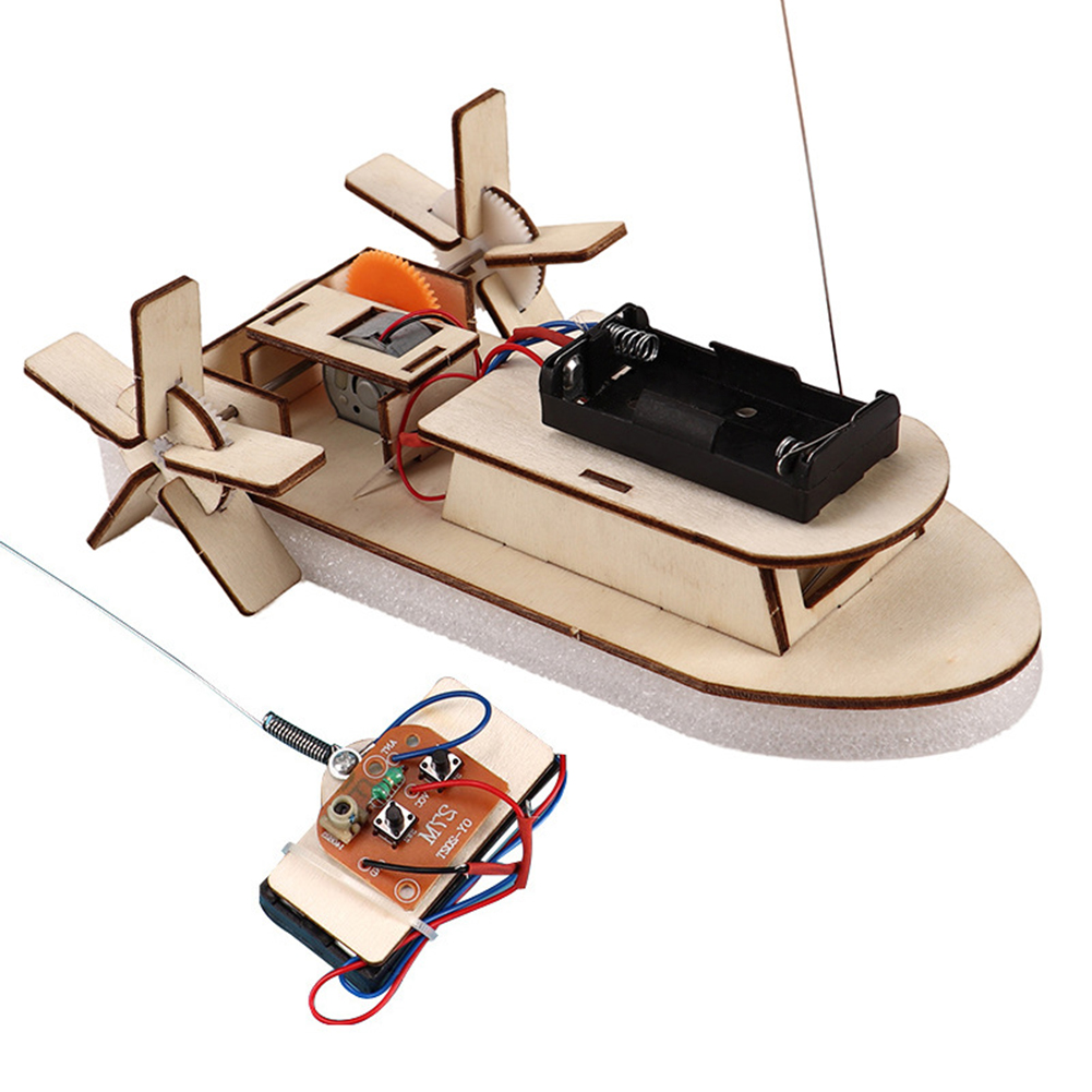 子供のためのDIY木製ボートモデル科学玩具、電気ステム、教育 - Woodworking Kids Toys のレビューと価格