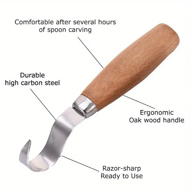 木彫りナイフ チゼルフックナイフ 彫刻ツール 人間工学に基づ - Woodworking Company のレビューと価格