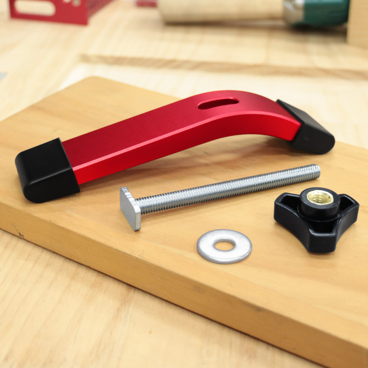 1PC Tトラックホールドダウンクランプマルチツールポケット - Woodworking Work Table のレビューと価格