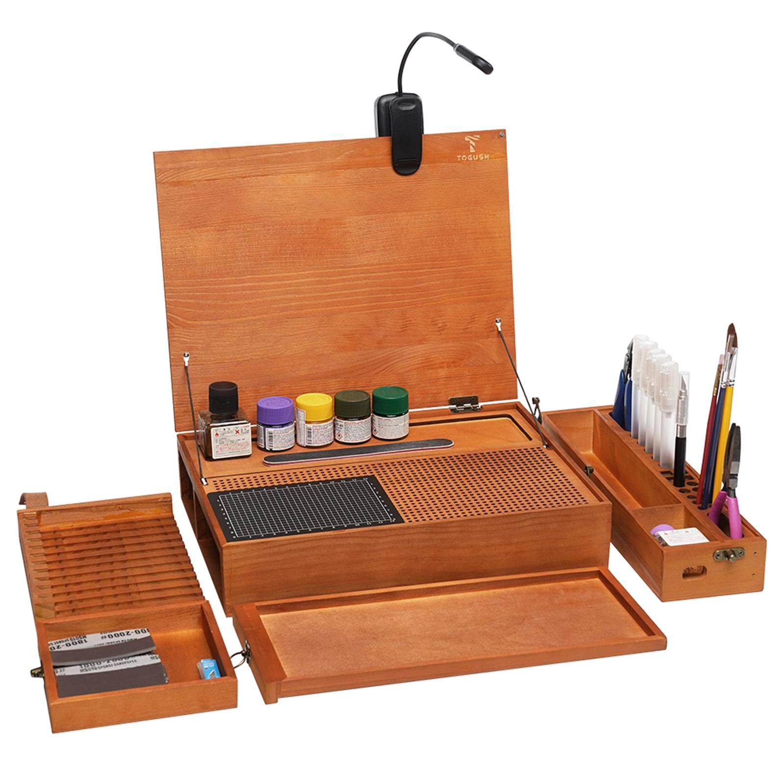 模型製作用の趣味の作業台、カッティングマット付きポータブルオ - Woodworking Work Table のレビューと価格