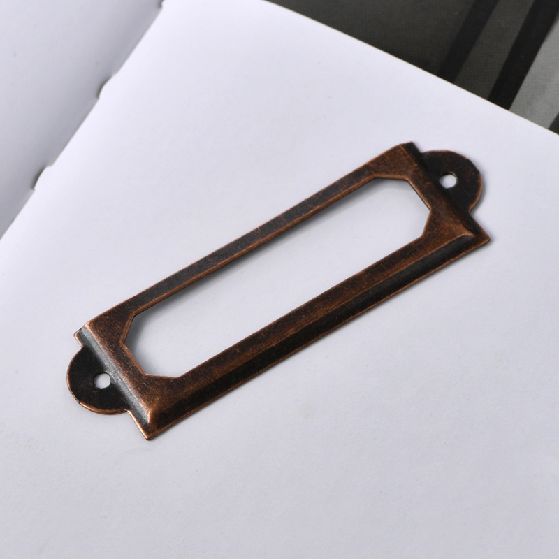 アンティーク真鍮ゴールデンメタルラベルプルフレーム、フレーム - Woodworking Names のレビューと価格