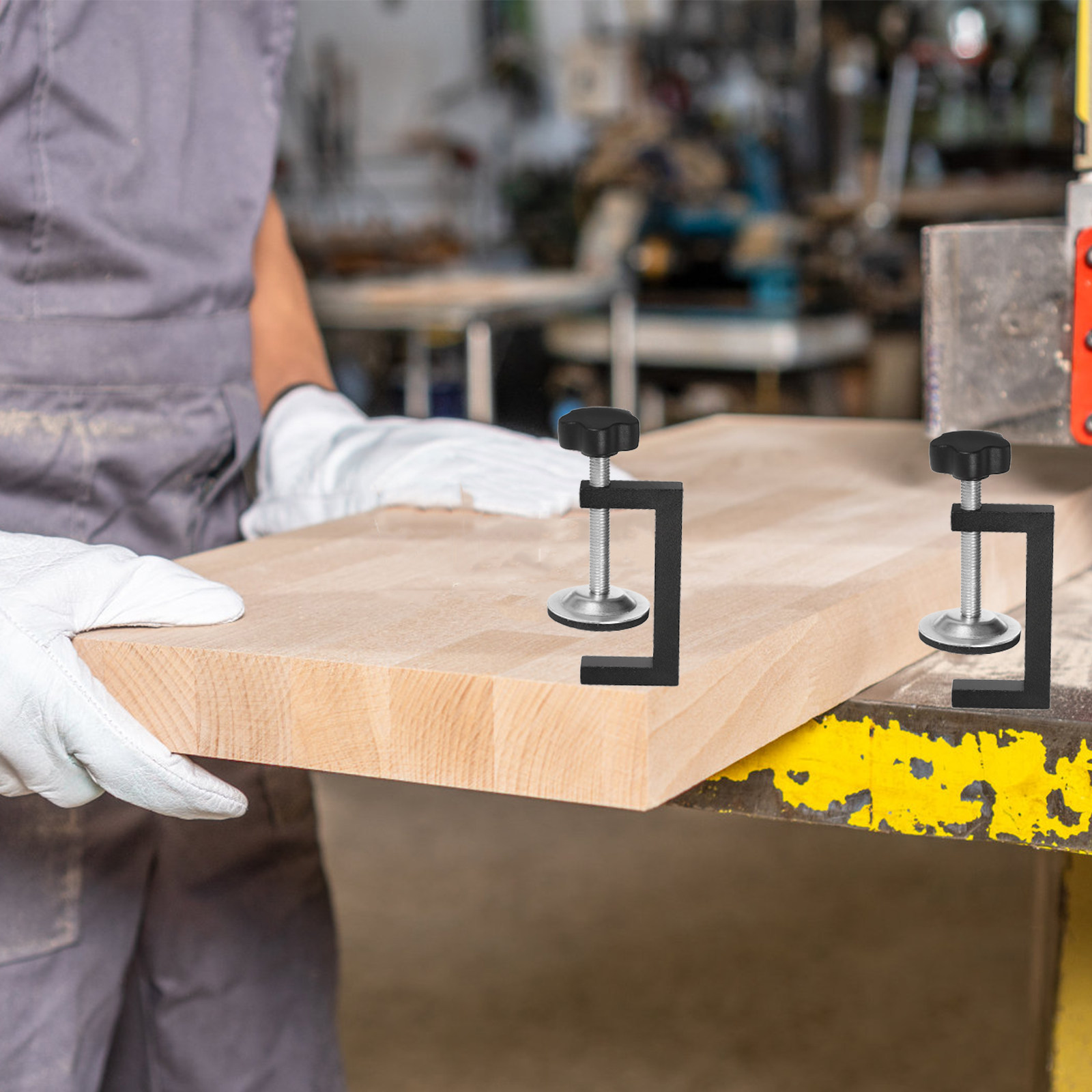 4個入り木工用固定クランプ、耐久性のある滑り止めベース、パテ - Furniture And Woodworking のレビューと価格