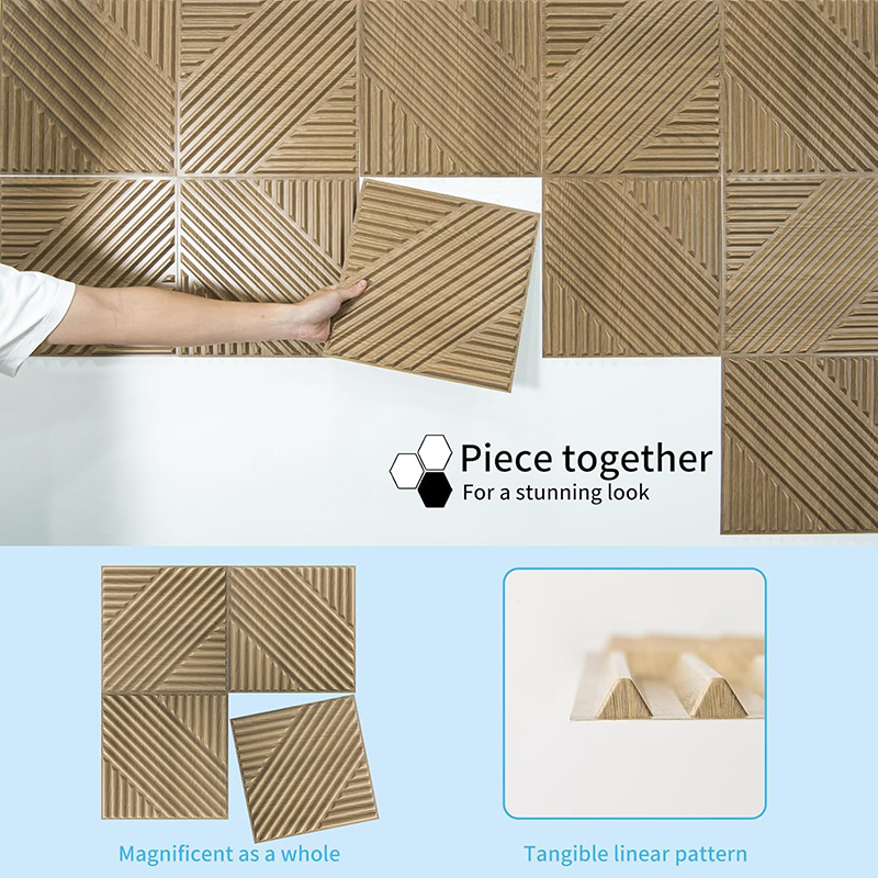 12枚セット 3Dウォールパネル 30x30cm 室内壁装飾 - Woodworking Zone のレビューと価格