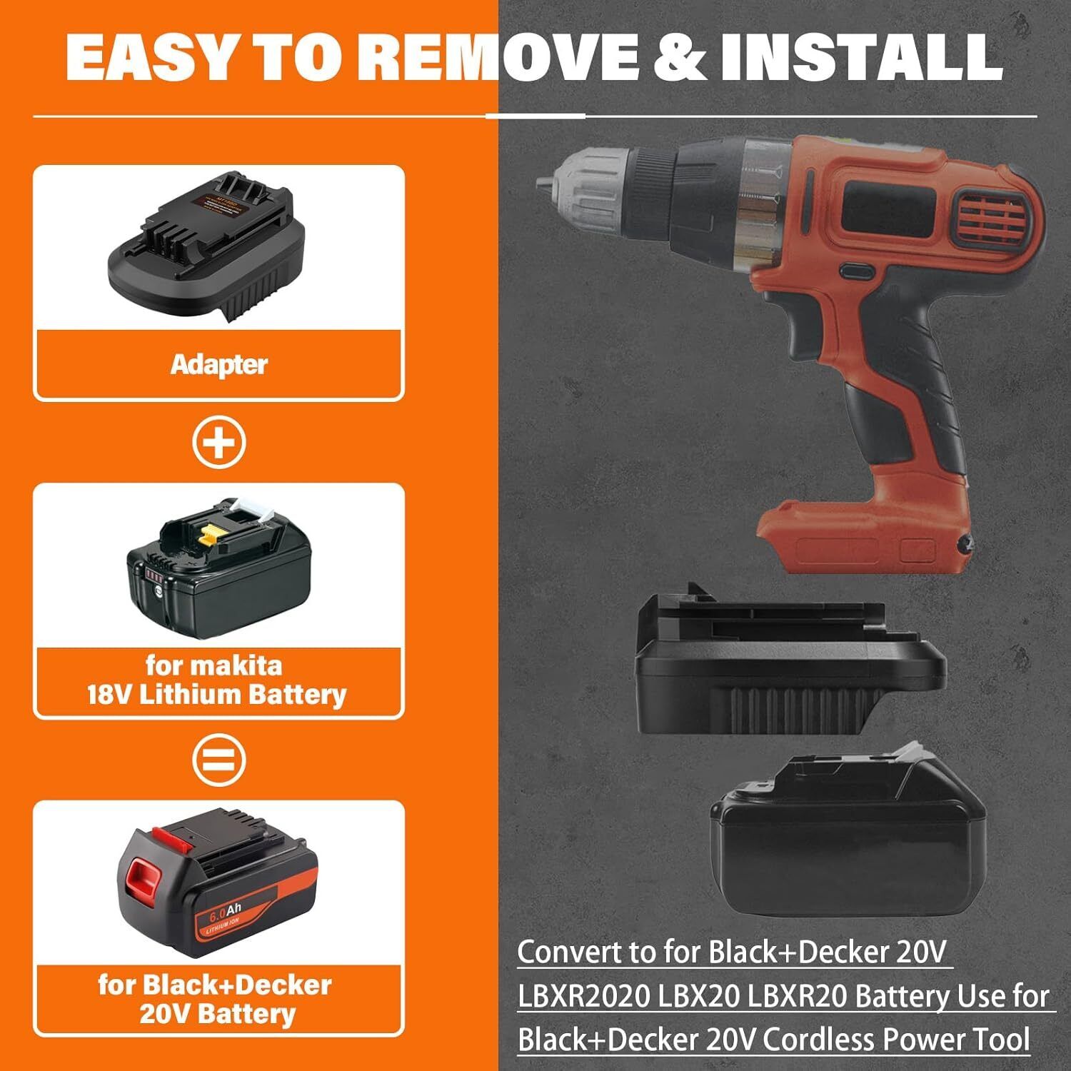 マキタからブラック&デッカー20Vコードレスツール用のコンバ - Black+Decker Tool Cordless のレビューと価格