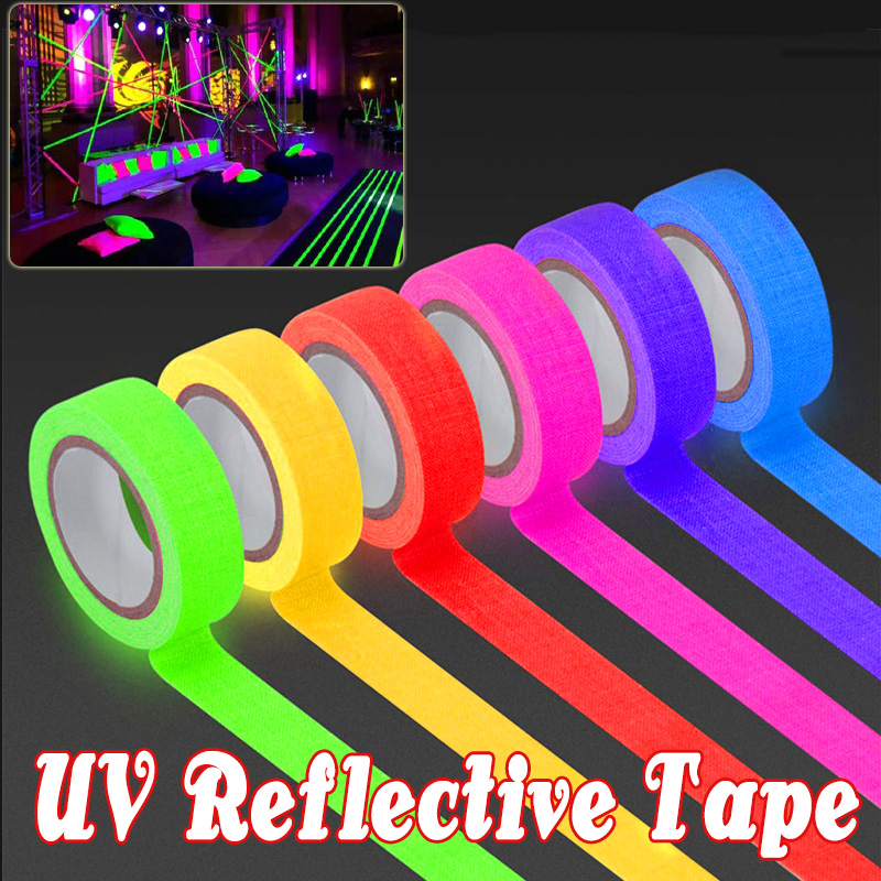 5 メートル 6 色ネオンガファー布テープ蛍光レインボーカラ - Woodworking Uv Light のレビューと価格